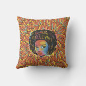 ジュネクチひまわり – 1865黒の自由の日 クッション (裏面)