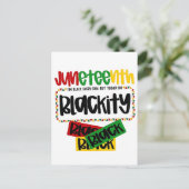 ジュネクティブ黒黒黒黒黒おもしろい黒 案内ポストカード (スタンド正面)