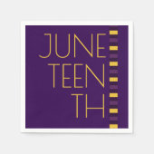 ジュネクパープルイエローお祝いナプキンス スタンダードカクテルナプキン (正面)