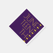 ジュネクパープルイエローお祝いナプキンス スタンダードカクテルナプキン (角)