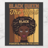 ジュネクファーメラニンブラックガール最も強力 ワインラベル (シングルラベル)