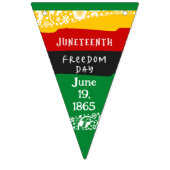 ジュネクフレイドフリーダムデイシティお祝いパーティー バンティングフラッグ (第1の旗)