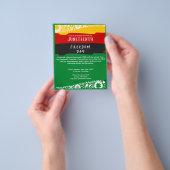 ジュネクフレイドフリーダムデイシティお祝いファンシー国旗 チラシ (手)