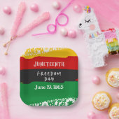 ジュネクフレイドフリーダムデイシティお祝いファンシー国旗 ペーパープレート (パーティー)