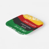 ジュネクフレイドフリーダムデイシティお祝いファンシー国旗 ペーパープレート (傾斜あり)