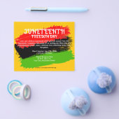 ジュネクフロードフリーダムデイフラッグの色お祝い チラシ (シングル)