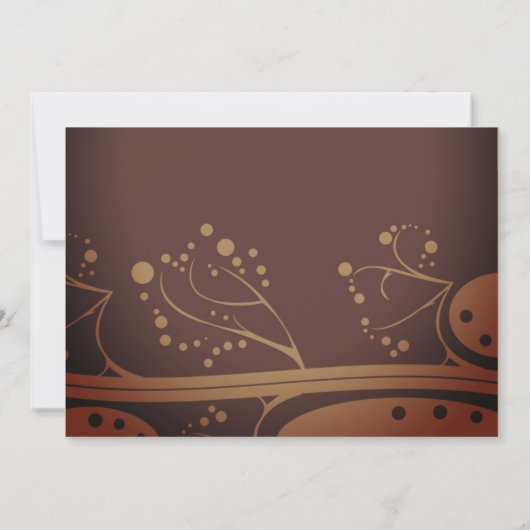 ジュネクブラウンクリームフリーダムお祝い 招待状 (裏面)