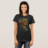 ジュネグは私の独立の日ブラックパパ父 Tシャツ (正面フル)