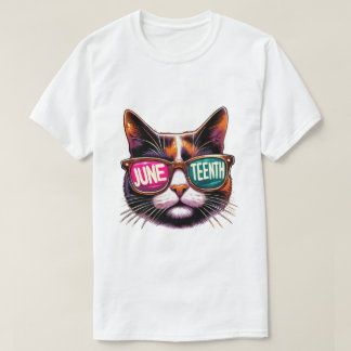 ジュネグクールキャット – サングラス&フリーダム Tシャツ