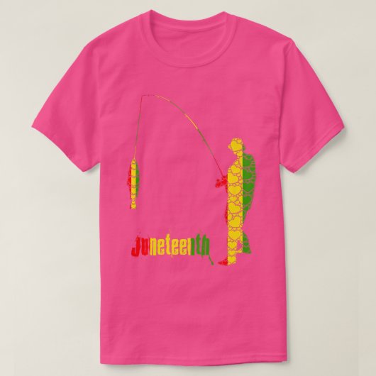 ジュネグデイブラックプライド歴史愛ハートFis Tシャツ (デザイン正面)