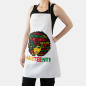 ジュネグ女子クイーンアフリカンアメリカブラックアフロ エプロン (インサイチュ)