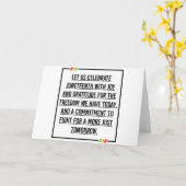 ジュネグ引用文、アフリカ系アメリカ人の自由。 カード (黄色い花)