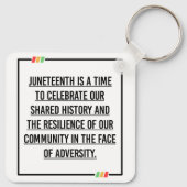 ジュネグ引用文、アフリカ系アメリカ人の自由。 キーホルダー (裏面)