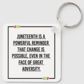 ジュネグ引用文、アフリカ系アメリカ人の自由。 キーホルダー (裏面)