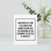 ジュネグ引用文、アフリカ系アメリカ人の自由。 セーブザデート (スタンド正面)