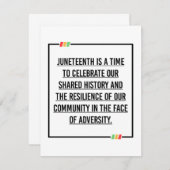 ジュネグ引用文、アフリカ系アメリカ人の自由。 セーブザデート (正面/裏面)