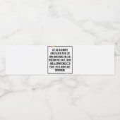 ジュネグ引用文、アフリカ系アメリカ人の自由。 ペットボトルラベル (シングルラベル)