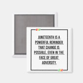 ジュネグ引用文、アフリカ系アメリカ人の自由。 マグネット (正面/裏面)