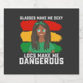 ジュネグ眼鏡のロックスは私を危険にする スパークリングワインラベル (シングルラベル)