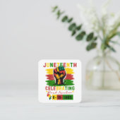 ジュネグ祝フのブラックフリーダムブラックの歴史 スクエア名刺 (スタンド正面)