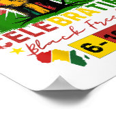 ジュネグ祝フのブラックフリーダムブラックの歴史 ポスター (角)