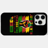 ジュネグ祝フのブラックフリーダムブラックの歴史 Case-Mate iPhoneケース (裏面 (横))