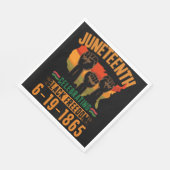 ジュネグ祝フの黒自由186アフリカ スタンダードランチョンナプキン (角)