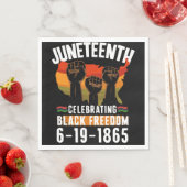 ジュネグ祝フの黒自由186アフリカ スタンダードランチョンナプキン (インサイチュ)