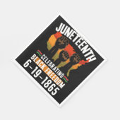 ジュネグ祝フの黒自由186アフリカ スタンダードランチョンナプキン (角)