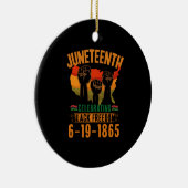 ジュネグ祝フの黒自由186アフリカ セラミックオーナメント (右)