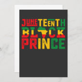 ジュネグ祝プリンスの黒い自由 招待状 (正面/裏面)