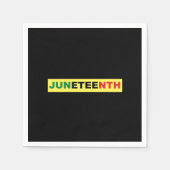 ジュネグ黒人独立記念日 スタンダードカクテルナプキン (正面)