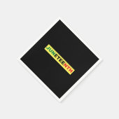 ジュネグ黒人独立記念日 スタンダードカクテルナプキン (角)