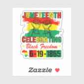 ジュネチ祝フの黒自由度1865アフリカ シール (シート)