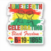 ジュネチ祝フの黒自由度1865アフリカ シール (正面)