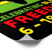 ジュネチ祝フの黒自由度1865アフリカ ポスター (角)