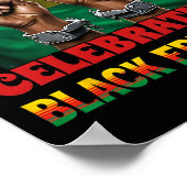 ジュネチ祝フの黒自由度1865アフリカ ポスター (角)