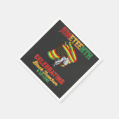 ジュネチ祝フの黒自由度6 19 1865 スタンダードカクテルナプキン (角)