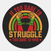 ジュネッもしグ12あなたは勝つためにあえて戦う勇気 ラウンドシール (正面)