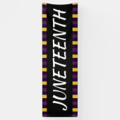 ジュネティングパープルイエローブラックフリーダムお祝い 横断幕 (縦)