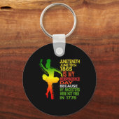 ジュネファーインディペンデンスダンサーブラックガールバレリン キーホルダー (正面)