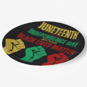 ジュネファーパンアフリカ拳プレート ペーパープレート (アングル)