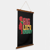 ジュネファービッグロックズエナジーブラック自由 吊り下げ型タペストリー (傾斜あり)