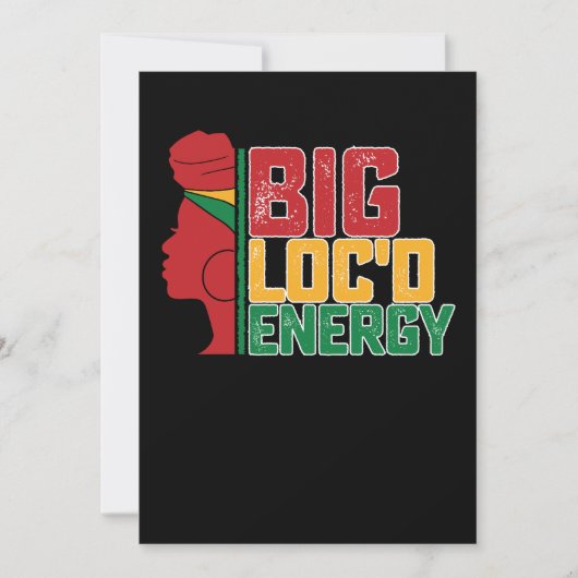 ジュネファービッグロックズエナジーブラック自由 招待状 (正面)