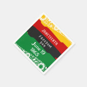 ジュネファーフリーダムデイシティお祝い旗パーティー スタンダードカクテルナプキン (角)