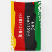 ジュネファーフリーダムデイシティお祝い3' x 5' 横断幕 (縦)