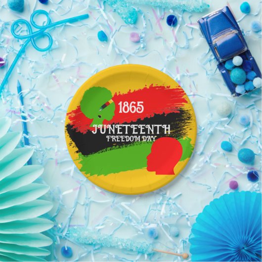 ジュネファーフリーダムデイフラグお祝い1865パーティー ペーパープレート (パーティー)