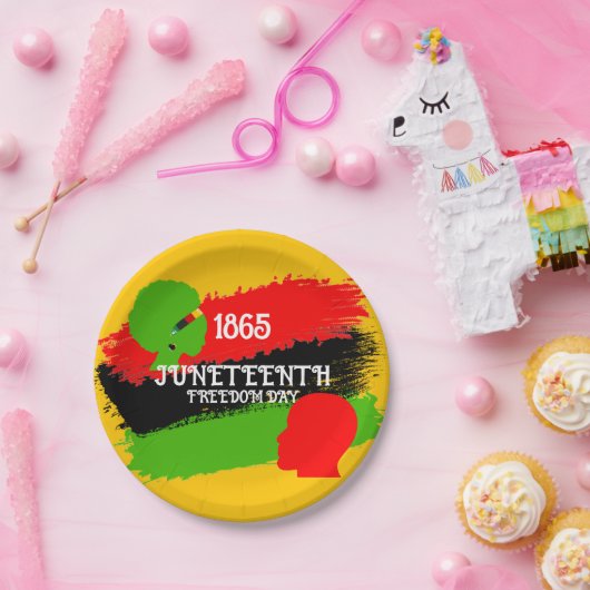 ジュネファーフリーダムデイフラグお祝い1865パーティー ペーパープレート (パーティー)