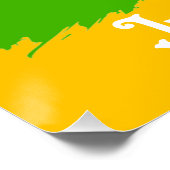 ジュネファーフリーダムデイフラグお祝い1865 ポスター (コーナー)