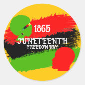 ジュネファーフリーダムデイフラグお祝い1865 ラウンドシール (正面)
